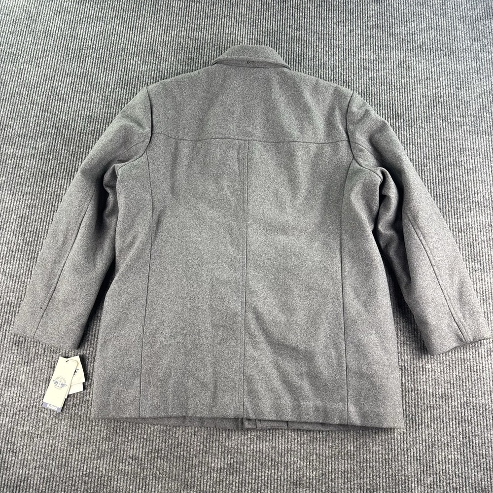 NWT Dockers Coat Men XXL Gray Wool Blend Single Breasted Winter Jacket - Picture 4 of 14